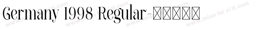 Germany 1998 Regular字体转换